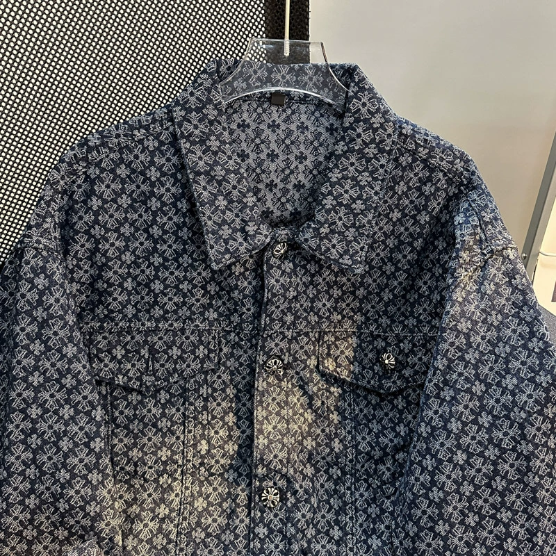 Denim sexy jacket for leisure, autumn, oversize
