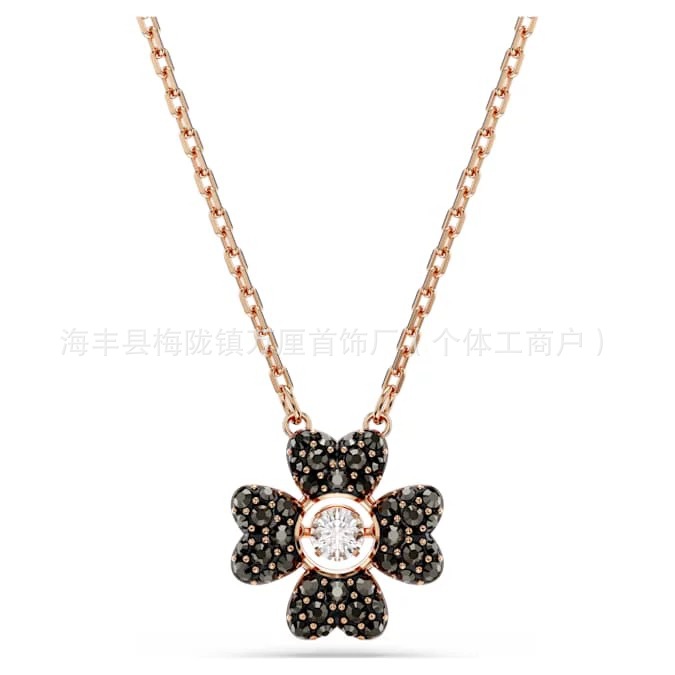 新款灵动四叶草白钻【玫瑰金色】