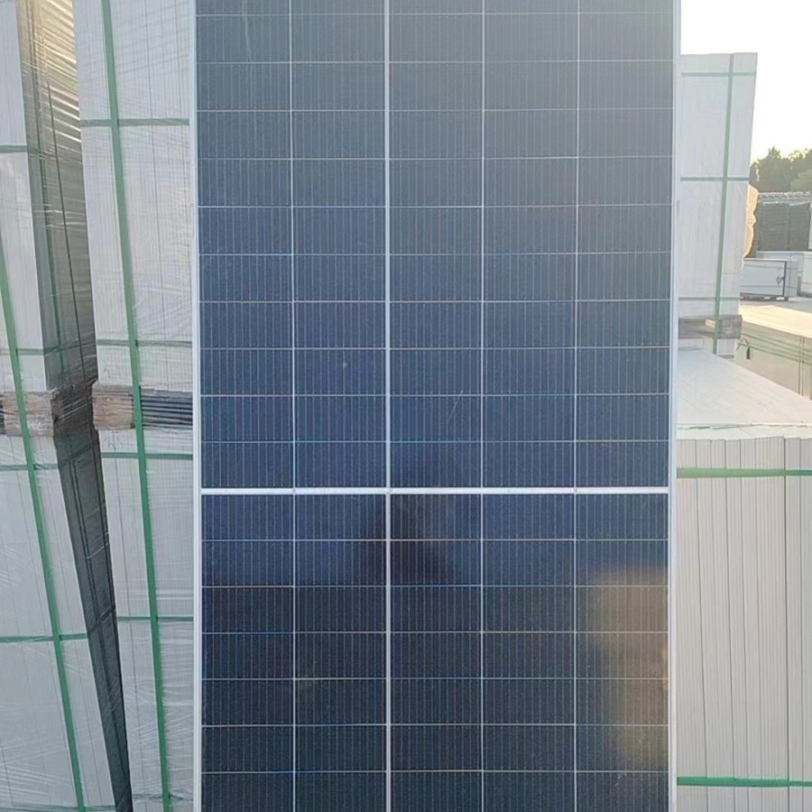 二手太阳能电池板天合拆卸单晶550W单面太阳能光伏发电板组件