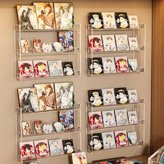 バー展示棚アクリル多層壁掛け谷子托周辺谷美流麻色紙立牌谷子収納棚