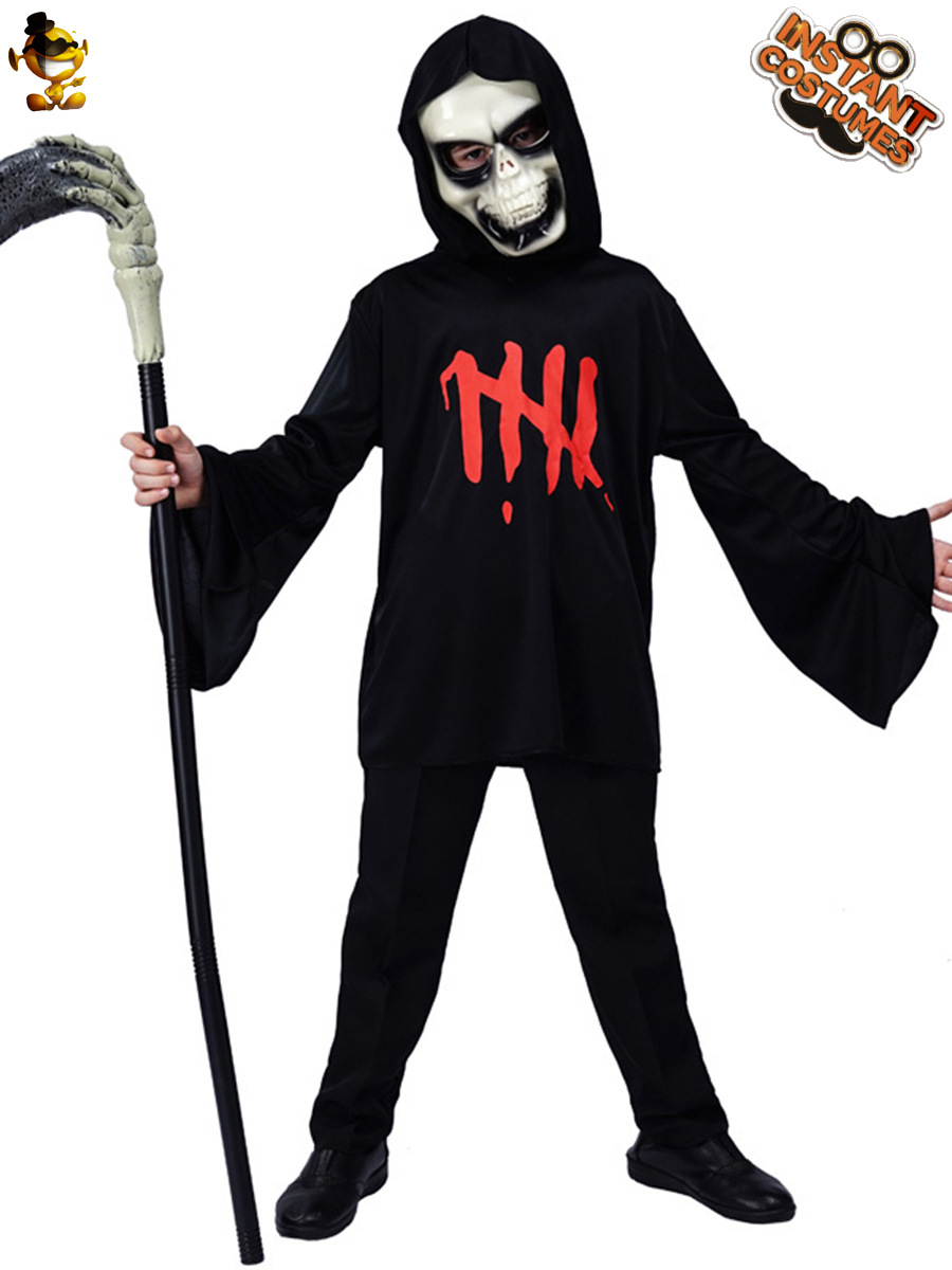 Halloween niños demonio vampiro traje del Partido de los horror cráneo Zombie Cosplay juego la bola