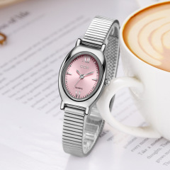 歌迪復古高顏值女表小眾精緻橢圓鋼帶表新款女士中古防水石英手錶