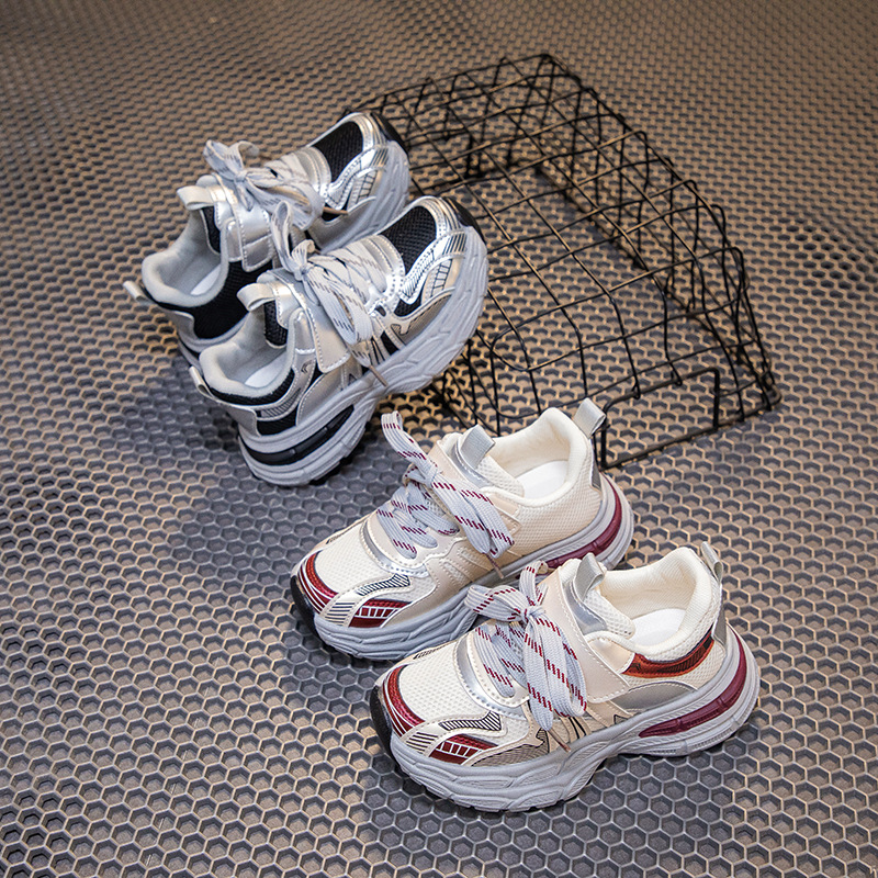 Calzado deportivo para niños 2025 primavera y otoño nuevos zapatos para correr para niños zapatos de papá para niñas zapatos de moda coreanos zapatos deportivos cómodos