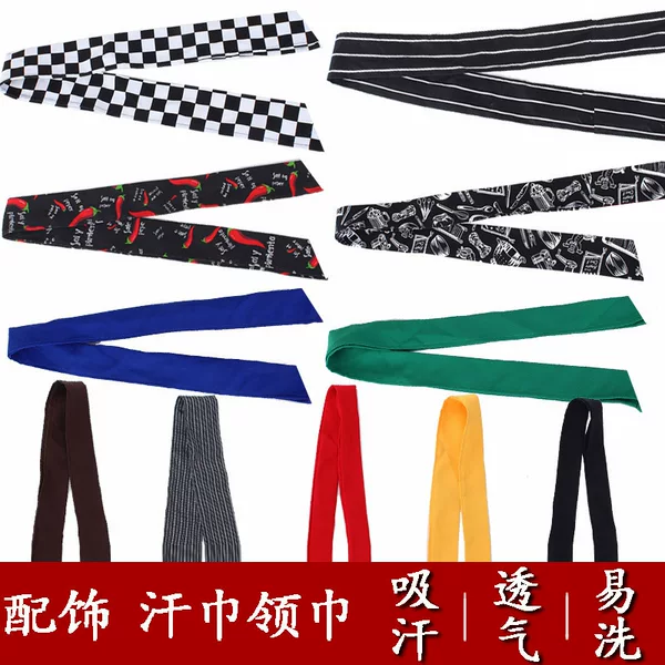 Chef's uniform sweat towel, accessory scarf, triangle scarf, bow tie, hotel restaurant waiter kitchen-specific scarf accessory