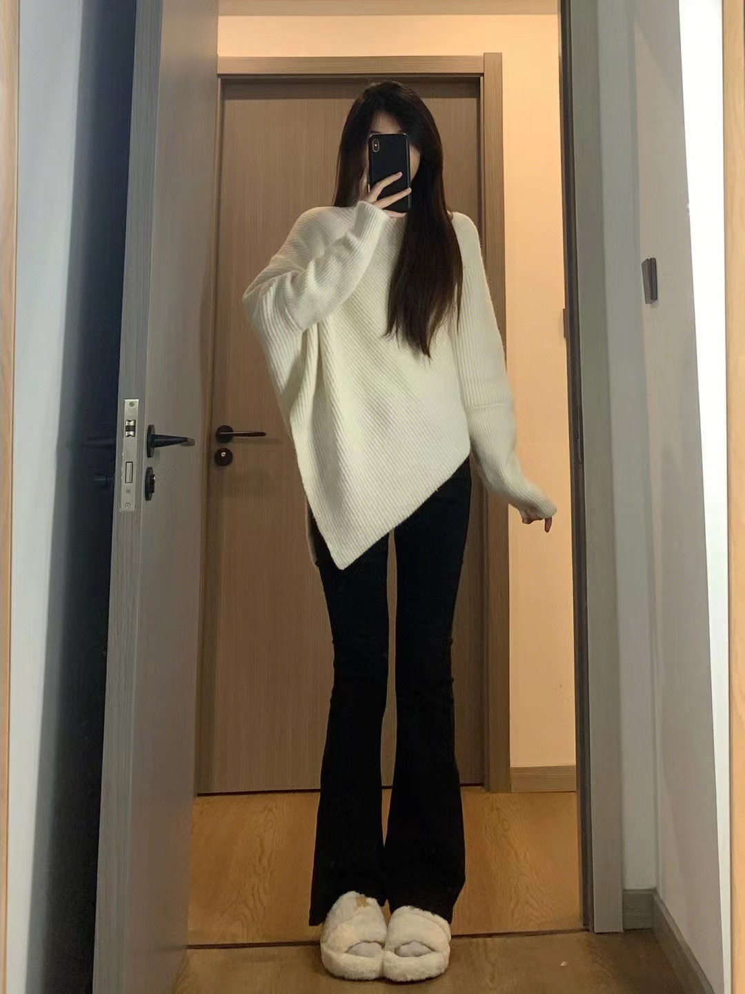 Dammen Pullover Mat Héichkraag Stréckpullover Hierscht Wanter_voghion.com