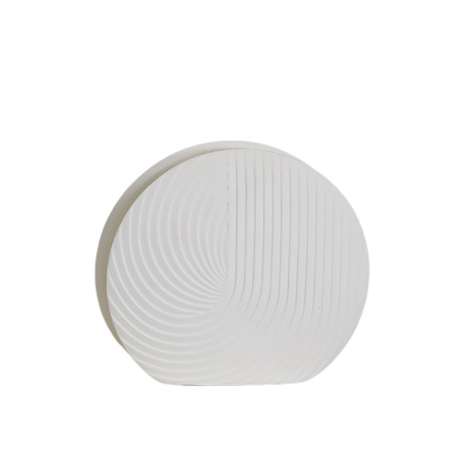 ins simple white art living room desktop ceramic vase ornaments Nordic creative decorative ornaments flower arrangements