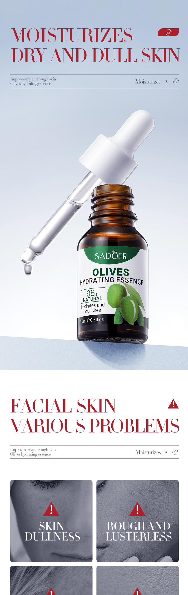 SADOER All English Fruit Flavor essence Liquid Moisturizes and refines pores to improve acne marks_voghion.com