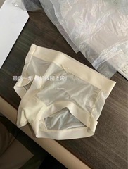 METWO超薄冰絲無痕透氣女士中腰三角褲女 少女蝴蝶結可愛內褲女士