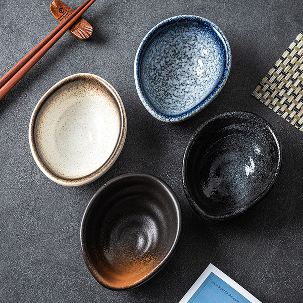 Creative seasoning disc day -style ceramic dish soy sauce disc house…