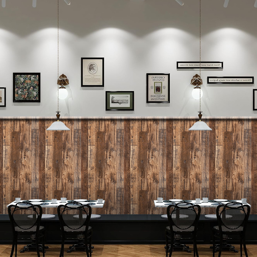 44cm*2000cm Retro Wood Panel Wallpaper – Self Adhesive Rustic Wall Paper For Cozy Farmhouse Interior Design_maomaolike.com