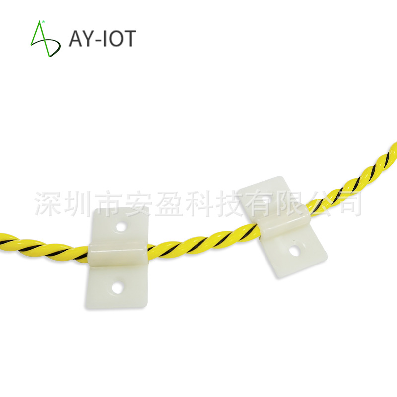 漏水感应绳固定胶贴夹水浸绳卡贴线缆夹防水型传感器