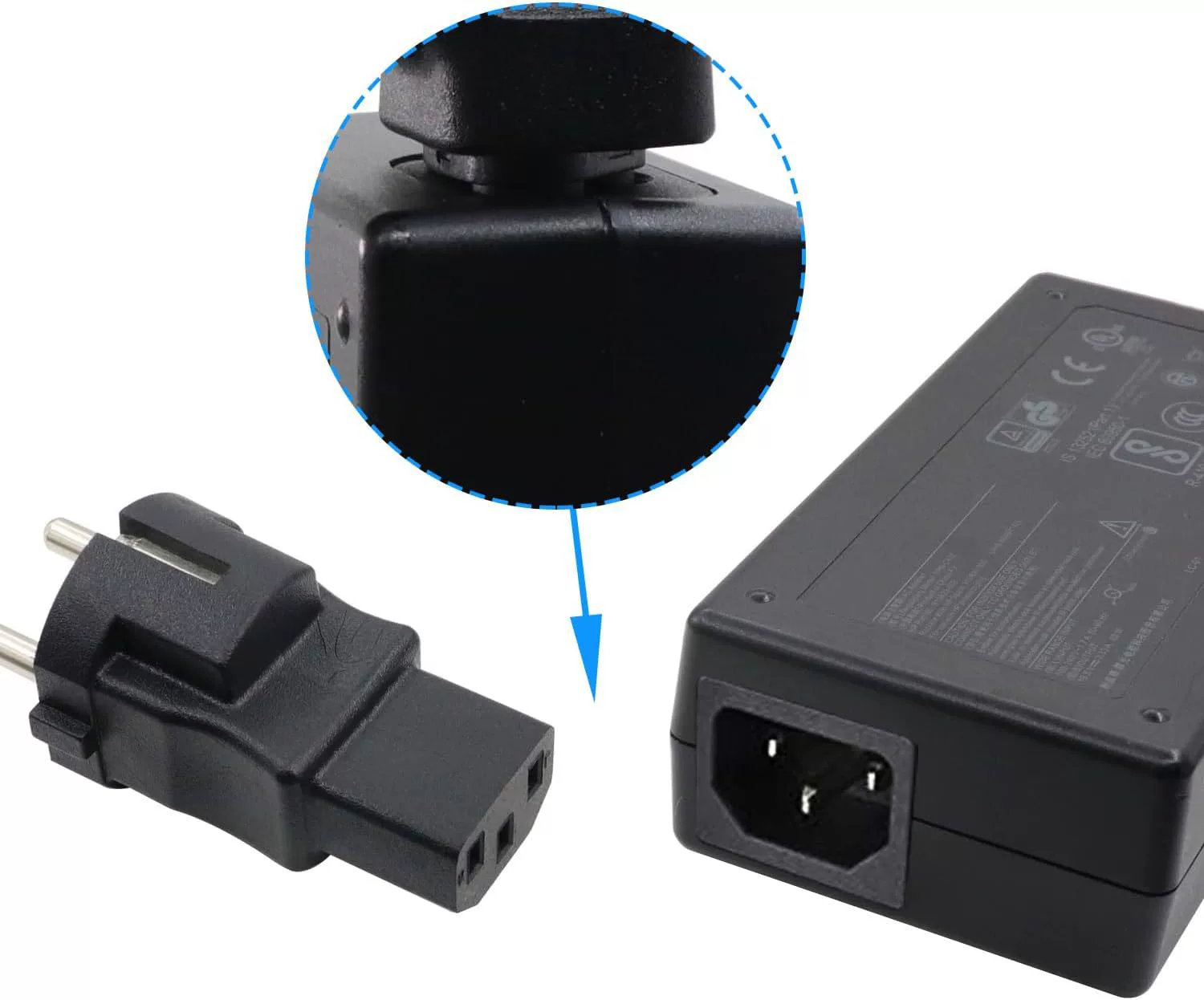 RIIEYOCA SCHUKO-СТЕКЕР НА IEC C13 Адаптер, IEC320 C13 бук
