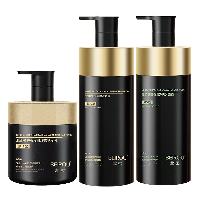 Sonido explosivo, champú, máscara de baño, perfumes, control de aceite refrescante, protector de cabello, champú, fabricante de cubierta de baño