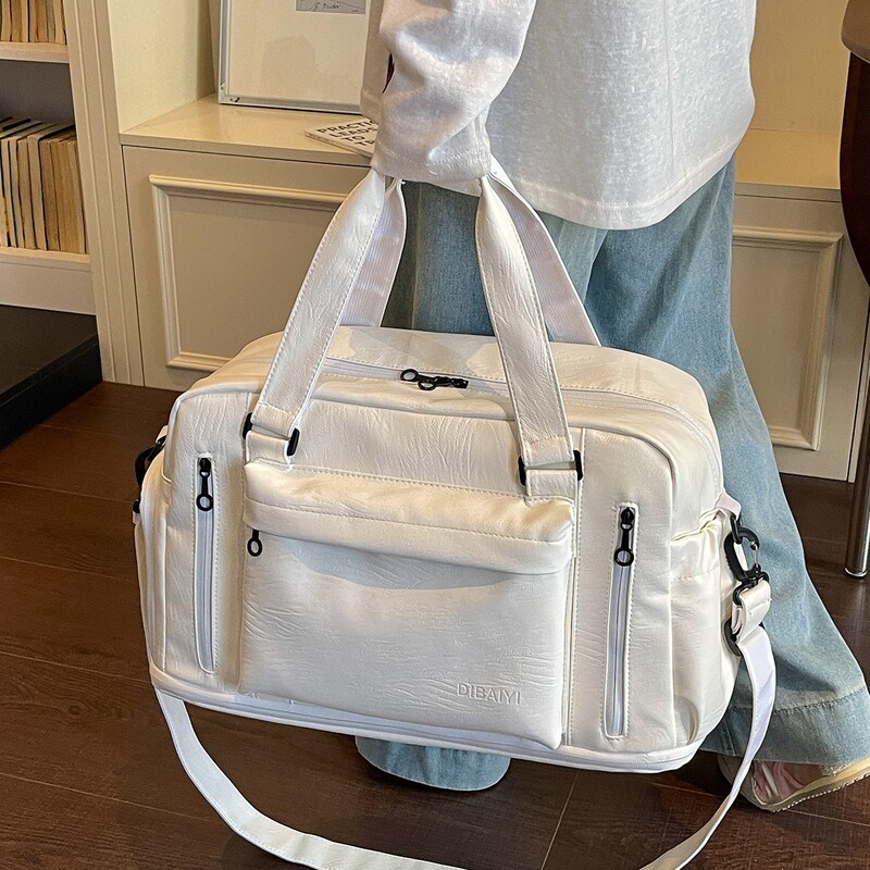 Short-Distance Large-Capacity Travel Bag, Student Dormitory Luggage Bag, Pu Portable Sports and Fitness Bag, Women's Maternity Storage Bag Short-Distance Large-Capacity Travel Bag, Student Dormitory Luggage Bag, Pu Portable Sports and Fitness Bag, Women's Maternity Storage Bag