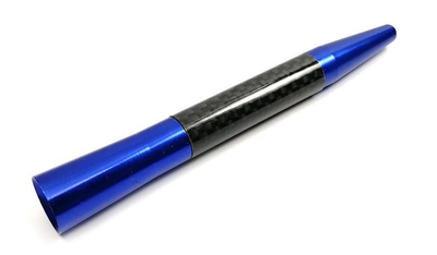 Car Real Carbon Fiber Antenna, Carbon Fiber Antenna, Antenna, Signal Antenna, Receiving Antenna, Telescopic Antenna (vehicle antenna) - telescopic-cord-blue