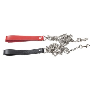 Cross-border collar chain SM torture flirt couple traction rope leather binding bendable traction belt factory direct sales
