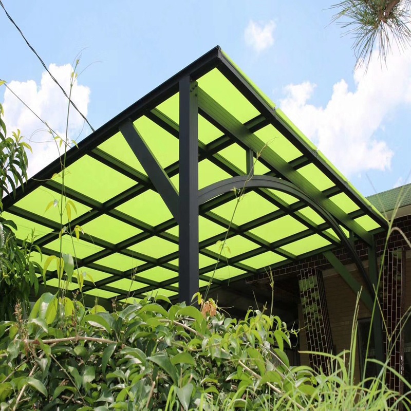 户外商场展台定制亚克力彩色顶棚户外加厚遮阳板阳光板阳光房顶棚