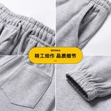 Демисезонные спортивные тонкие штаны, свободный прямой крой, оверсайз, в корейском стиле