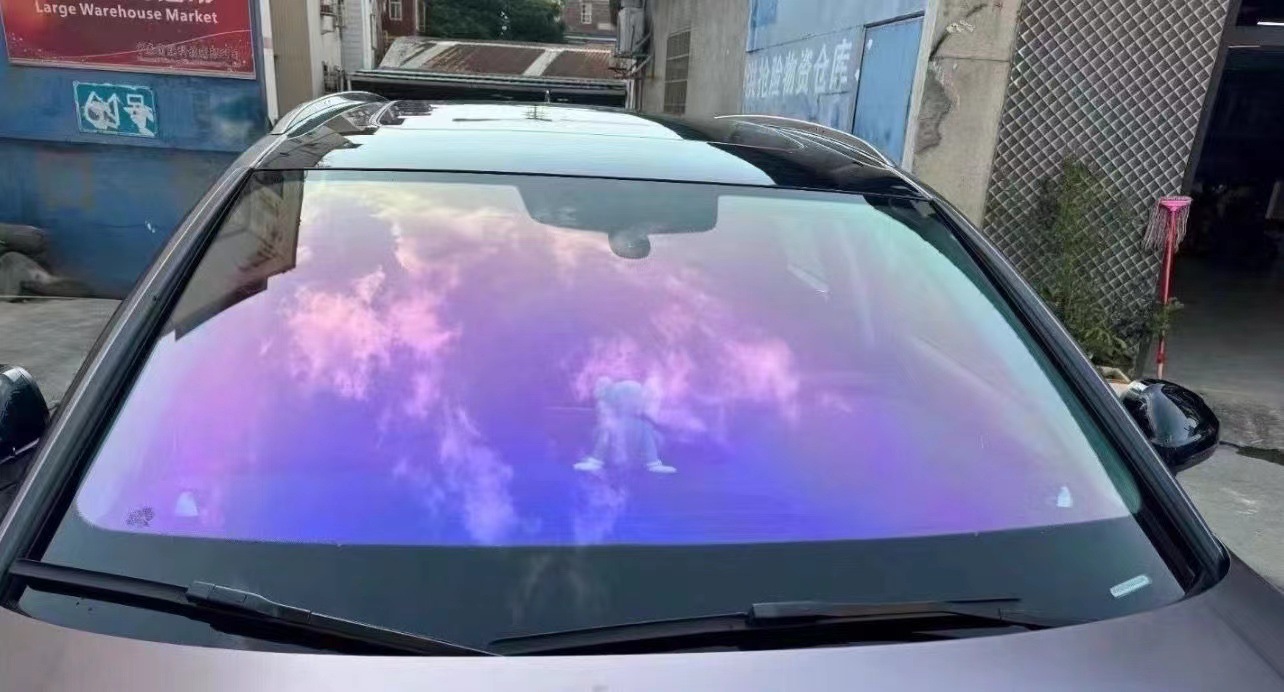 Factory Cross-Border Automotive Solar Film, Royal Purple Chameleon Window Film, High Heat Insulation Car Front and Side Window Insulation Film