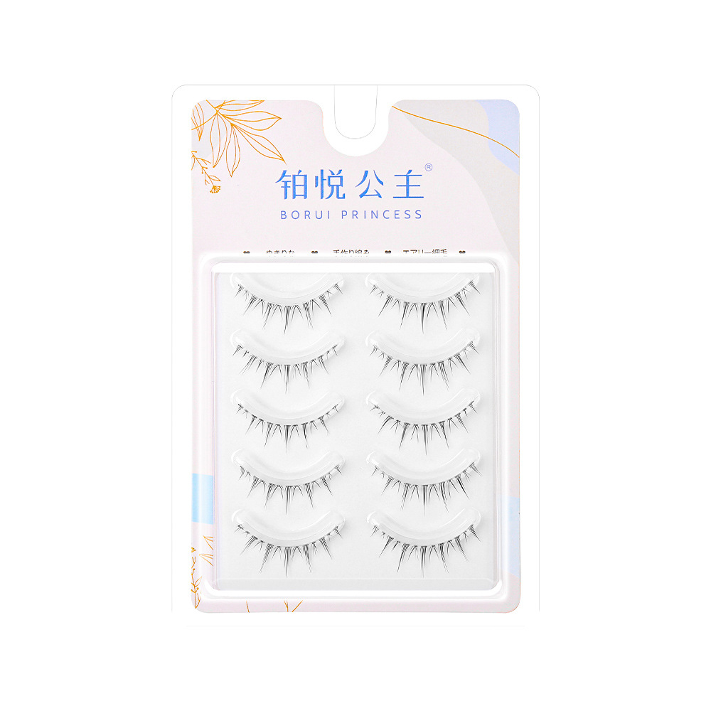 Todo falso pestañas poco diablo afilar simulación natural gruesa dibujos animados Barbie ojo ultra-fino transparente tallo auto-injerto