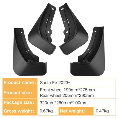 Suitable for Hyundai Santa Mudguard