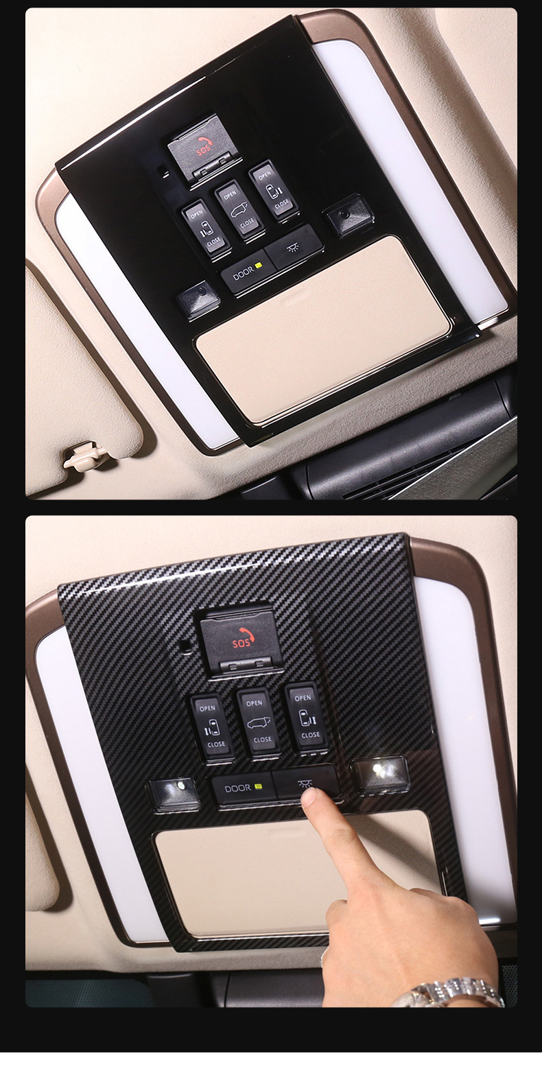 Suitable for 24 Models of Toyota Alphard/Vellfire 40 Series Front Reading Light Frame Modification Interior Reading Light Cover