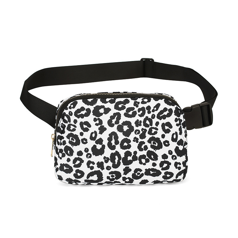 Polyester Lining Material Zipper Closure Type Single Shoulder Strap Strap Type Unisex Classic Style Solid Color Oxford Cloth Waist Bags