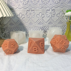 Cross-border new product thin dice candle silicone DIY resin casting plaster cake handmade soap ornament baking mold