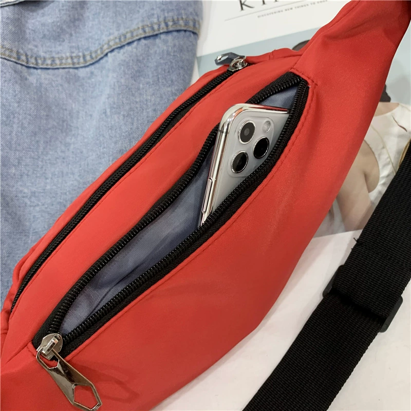 Sports belt bag for men and women, capacious chest bag for cycling, mobile phone, wallet, city style