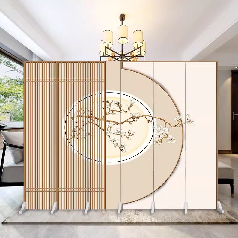 Simple Partition Screen Office Entrance Restaurant Hotel Simple Modern Folding Mobile Screen Partition Living Room