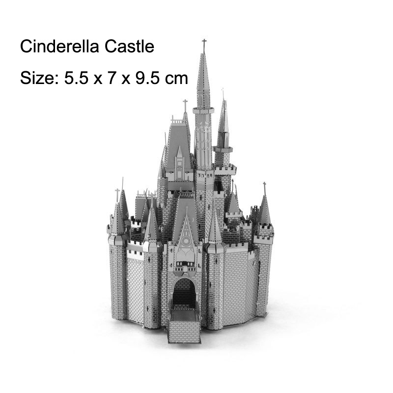 Aipin 3D metal 3D puzzle Building series Notre Dame de Paris belleza durmiente Castillo asamblea modelo regalo cumpleaños