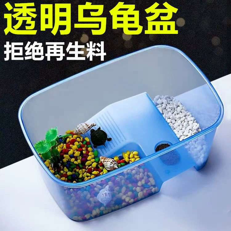 Синий прозрачный Черепаха горшок Бытовая Черепаха горшок с солнцем стол Черепаха горшок черепаха горшок завод