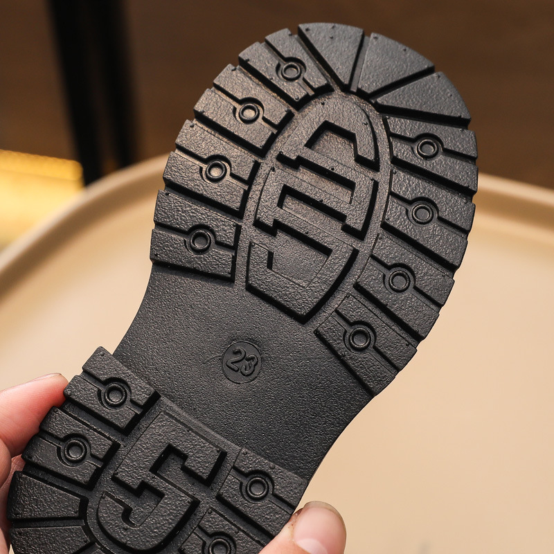 Children's Martin 2024 new girls' autumn and winter short British style boys' single boots_voghion.com