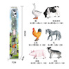 Animal model, set from soft rubber, solid dinosaur, toy