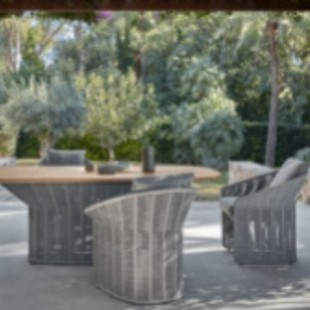 Fashionable Outdoor Rattan Sofa, Simple and Casual Waterproof and Sunproof Courtyard Balcony Hotel Garden Outdoor Furniture Set
