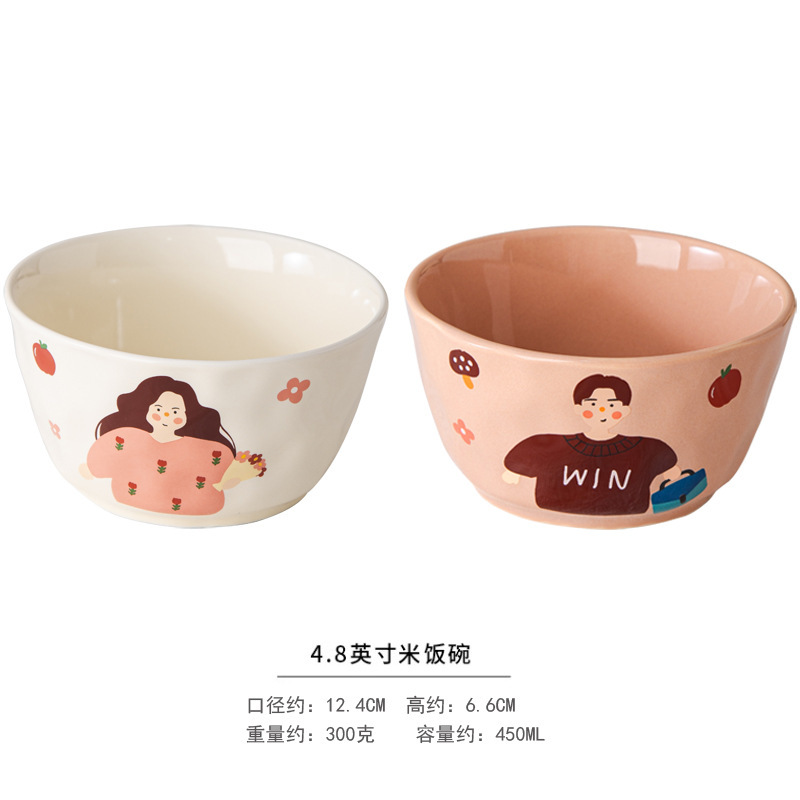 家庭用高見えかわいい親子2025年新作一人用特別カラー丼、特に見栄えの良い陶器|undefined