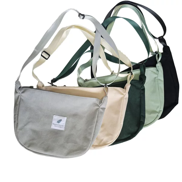 Corduroy Bag Women's 2024 New Fashionable Dumpling Bag Lightweight Small Satchel Underarm Bag Shoulder Canvas Bag Bags