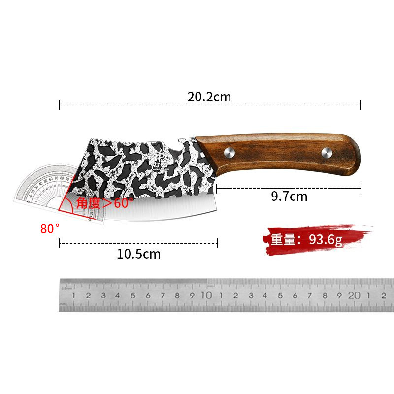 Pequeño cuchillo afilado de pescado súper rápido cuchillo de cocina para mujeres cuchillo de cocina doméstico cuchillo de queso forjado cuchillo de frutas de acero inoxidable
