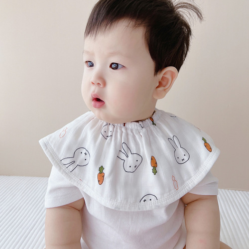 360 bamboo cotton gauze saliva napkin baby type a baby round bib bib infant saliva bib