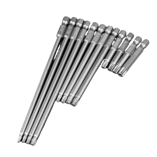 Magnetic Plum Blossom Hollow Bit Electric Air Batch Screwdriver Bit Set S2 Material 1/4 Hexagonal Handle
