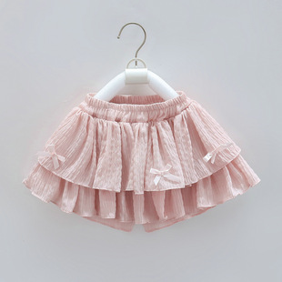 Chiffon Skirt Women's 2025 New Spring and Summer High Waist A- Line Pleated Skirt Black Puffy Cake Skirt Foreign Trade