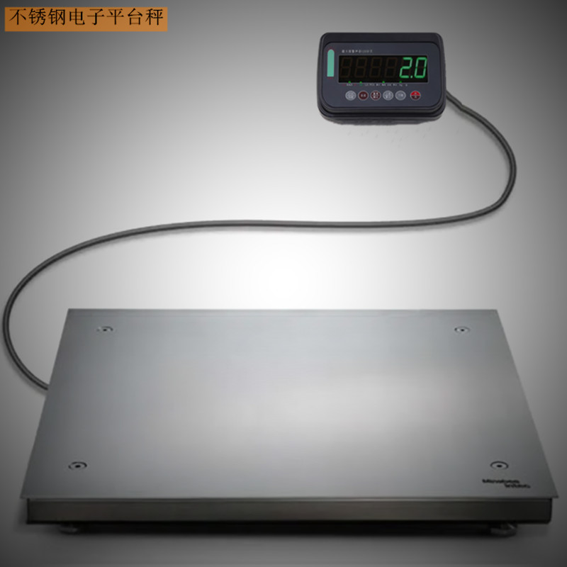 800X800MM304材质不锈钢小型电子磅秤 1000KG不锈钢台面电子地磅