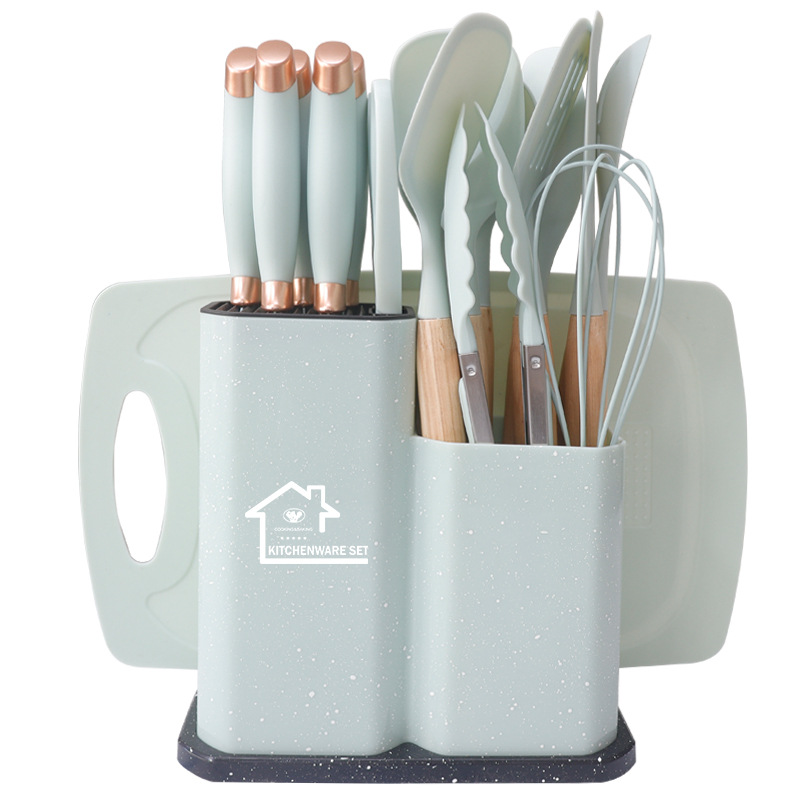 노르딕 혁신 주방용품 19종 세트 - 모란디 그린(대리석무늬)