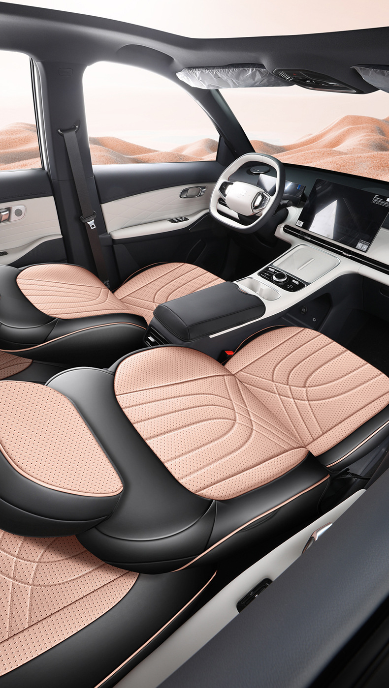 Suitable for Geely Starship 7 car seat covers, all-season tech fabric seat covers, Galaxy Starship 7 EM-i perforated seat covers