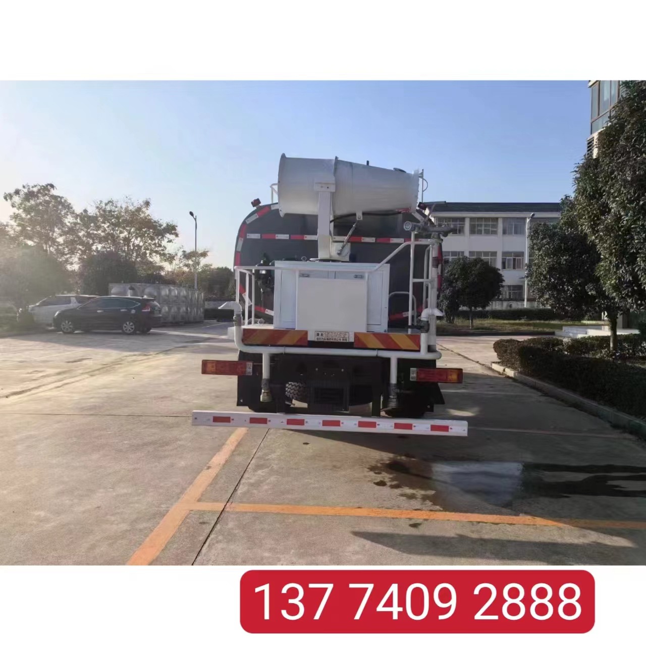Factory Direct Supply Shaanxi Automobile Sprinkler Truck Single Axle 16 Cubic Meter Sprinkler Truck Sprinkler Truck in Stock Base