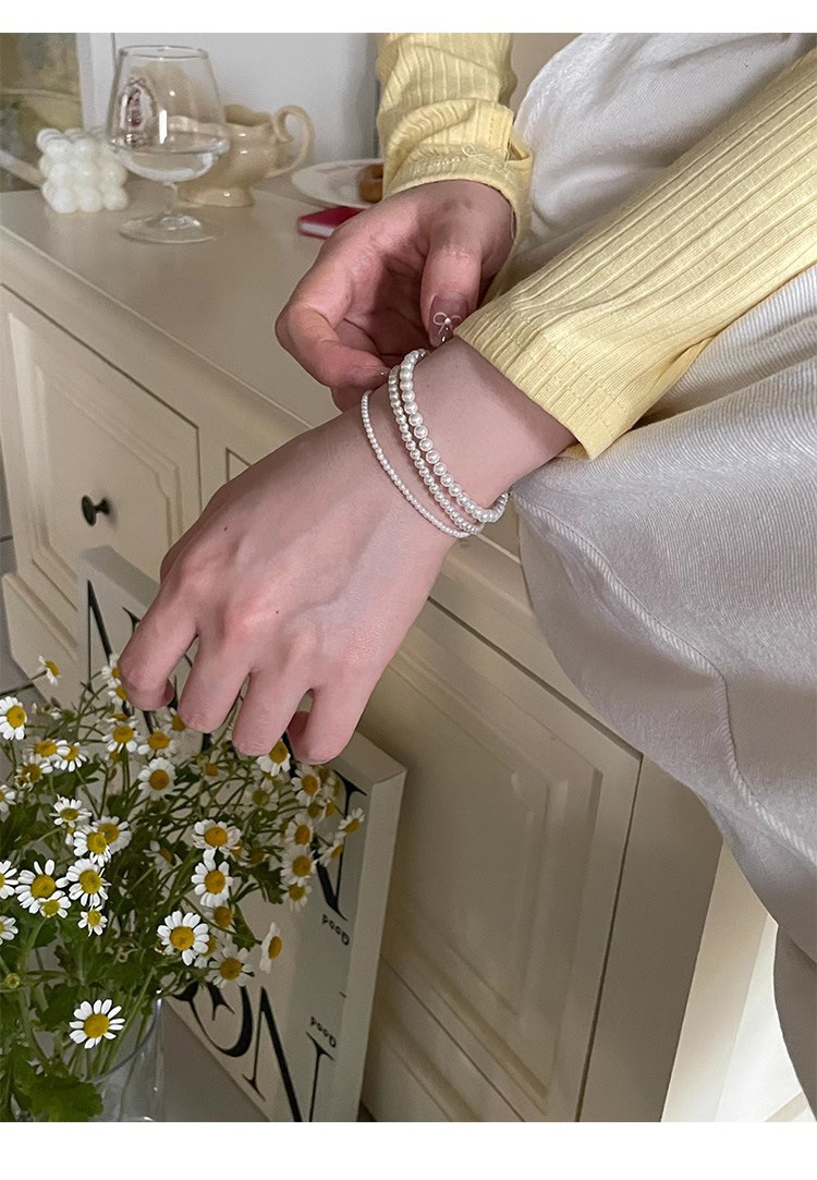 3g Weight Bracelets Classification 925 sterling silver Chain Material Beaded Chain Chain Type 1 Piece Quantity Daily Occasion 925 Sterling Silver, Imitation Pearl Material Geometric Pattern All Seasons Season Women's Gender Basic Style 1 Piece 925 Sterling Silver Geometric 925 Sterling Silver Beaded Chain Bracelets 11