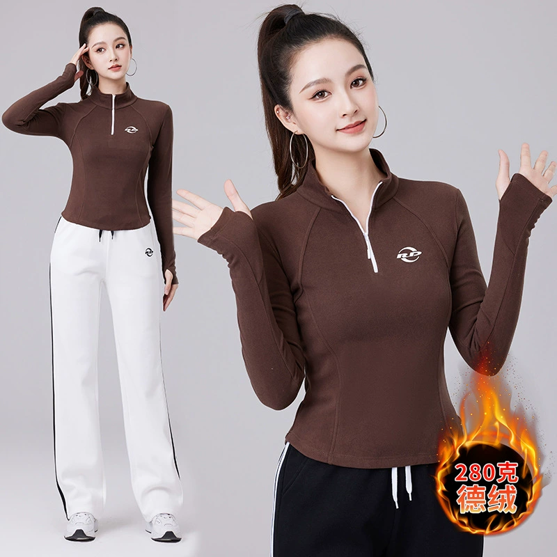 Новый бархатный утолщенная повседневная осенняя и зимняя половинная молния 280 г дергон горячий топ