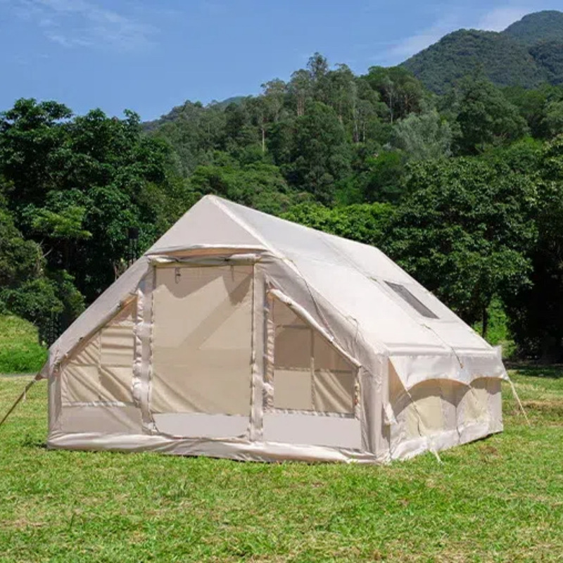 7.5平方メートルのインフレータブルテント、屋外キャンプ、夜間雨よけ、厚みのあるキャンプ大型ルーム、1ベッドルーム、1リビングルーム、屋外小型|undefined