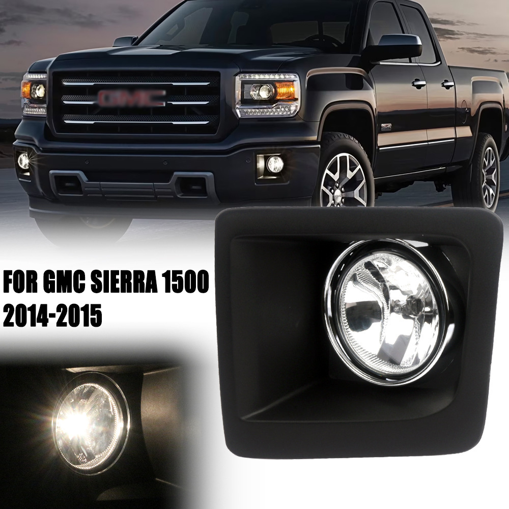 Aplicable a GMC14 / 15 Sierra 1500 conjunto de luces de niebla delanteras halógenas luces diurnas luces de parachoques delanteras