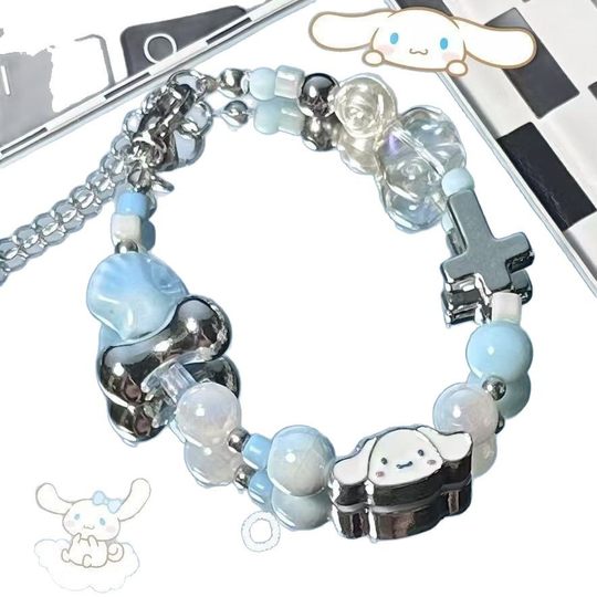 [Play with small handkerchief] Cute Parchal Dog Bracelet Jewelry ins Style Personality Niche Design Bracelet Girlfriend Gift